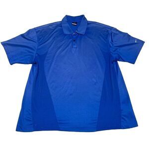 Nike Mens Polo Shirt‎ Size XL Golf Blue Dri-Fit Breathable Lightweight 194474